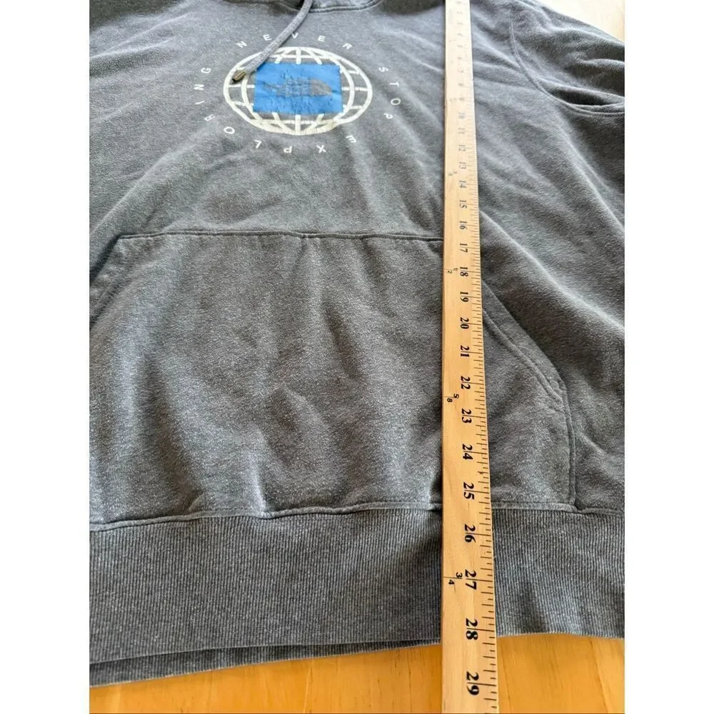 “The North Face ‘Never Stop Exploring’ Gray Hoodie (XXL)”